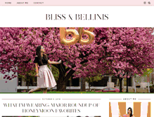 Tablet Screenshot of blissandbellinis.com